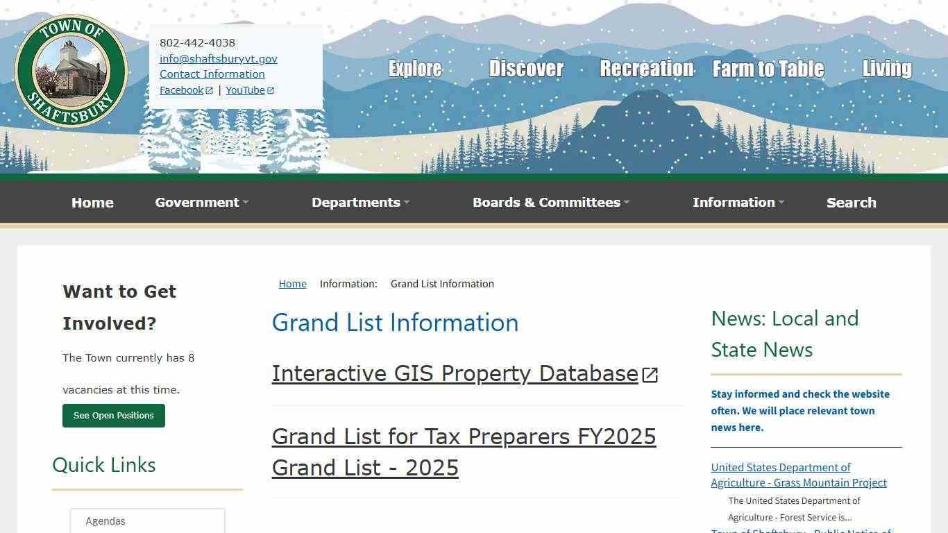 Grand List - Shaftsbury