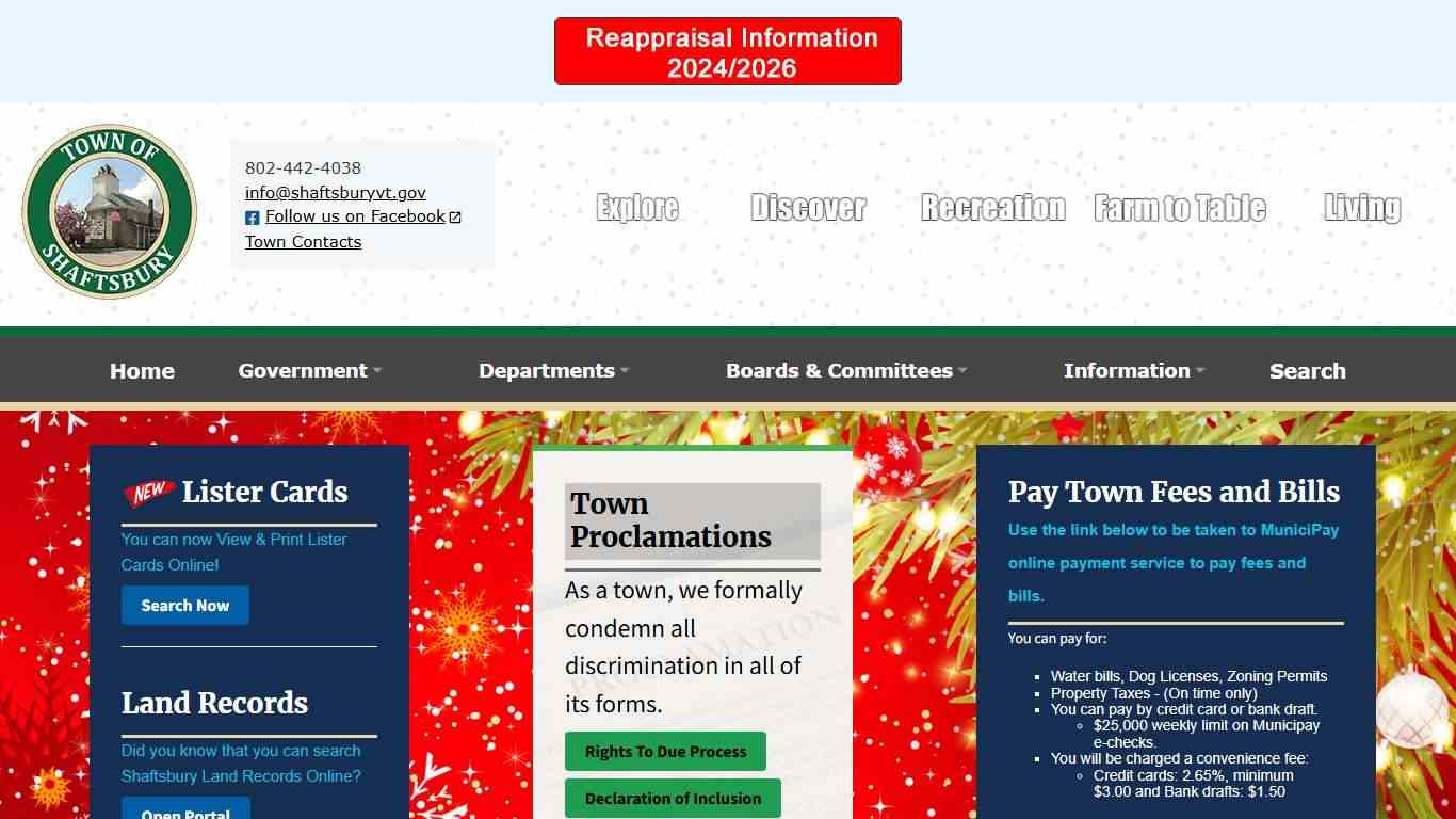 Town of Shaftsbury Vermont | Official Municipal Website